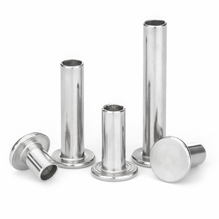 304不锈钢平头半空心铆钉GB875圆头扁平头半空芯中空柳钉M2M3M4M5