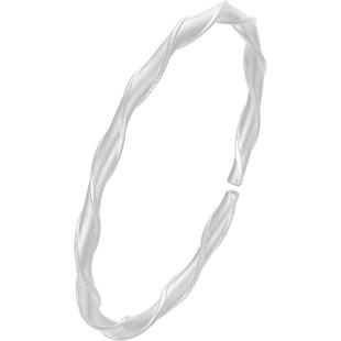 中国白银莫比乌斯手镯女生足银ins小众素圈999足银镯子生日礼物