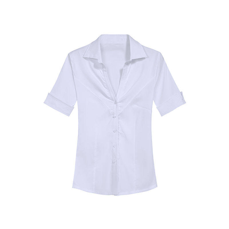 原创jk制服收腰白色衬衫女长短袖辣妹学院风衬衣狗短百褶格裙套装