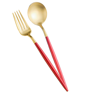 不锈钢刀叉勺西餐餐具sus304葡萄牙勺子叉子牛排刀咖啡勺套装家用