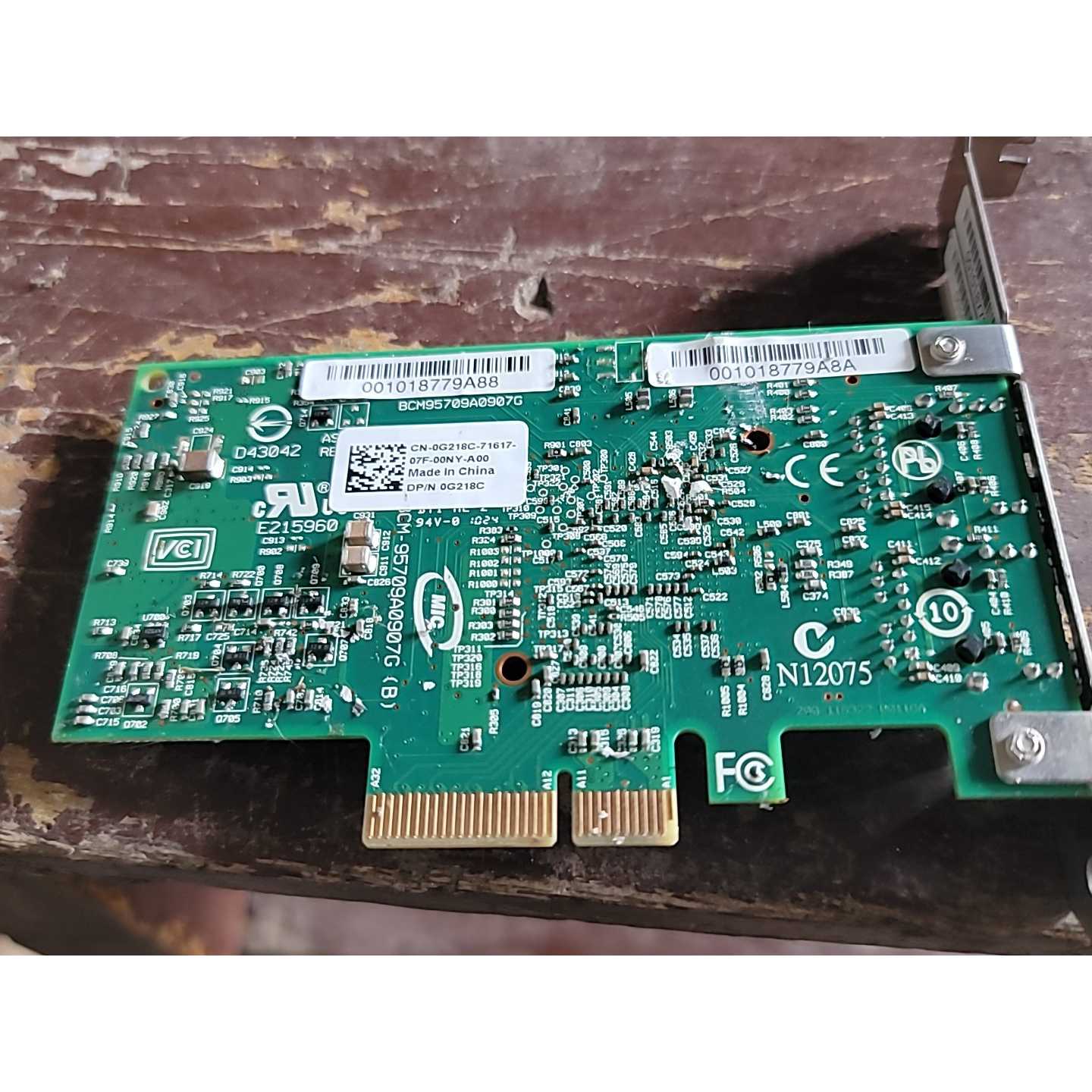 议价-博通BCM5709C双口千兆网卡,,型号0G218C