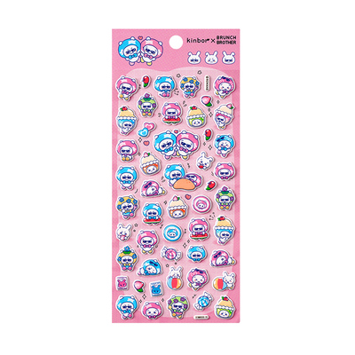 正版卡通面包兄弟立体泡棉贴纸