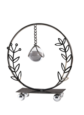 创意铁艺水晶球摆件电视柜装饰品