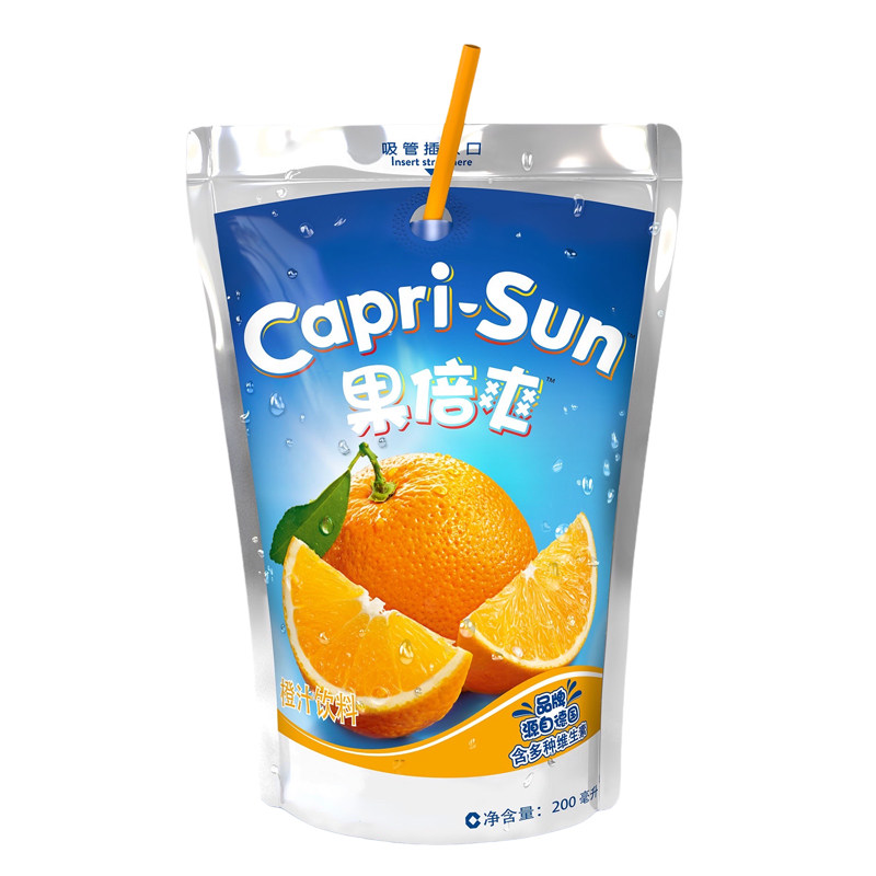 原装进口果倍爽果汁葡萄桃苹果橙汁梨汁复合vc儿童果汁饮料整箱