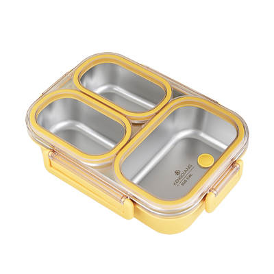铿锵不锈钢饭盒316L食品级微波炉加热专用上班族学生便当密封餐盒