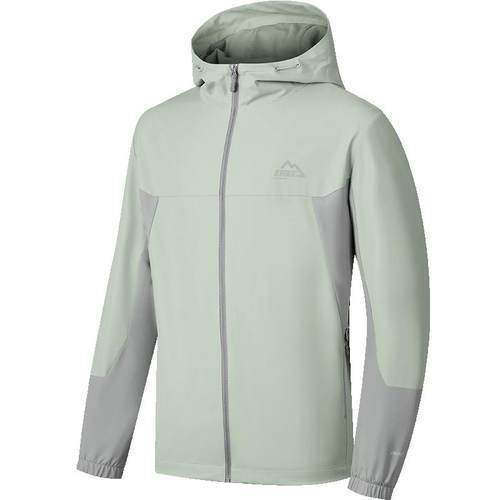 鸿星尔克外套男2025冬季新款男士户外防泼水冲锋运动夹克上衣风衣