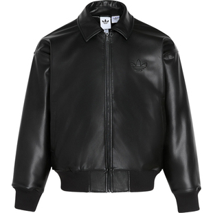 Adidas/阿迪达斯正品2025冬季款男士翻领休闲宽松外套IA7525