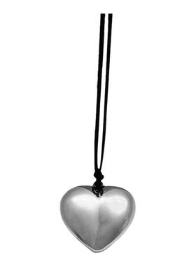 fever同款金属大爱心绳结项链