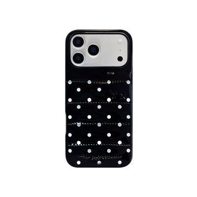 Urban Sophistication波点蝴蝶结羽绒服手机壳适用于iphone17pormax/16por/15por/14防摔保护套皮质全包