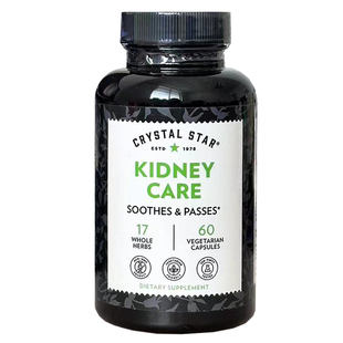现货美国Crystal Star消石素 司杜芬Kidney Care结石康60粒肾脏净