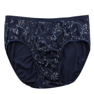 新款健将男士三角内裤100%纯棉中腰窄边宽松印花透气全棉男生裤衩