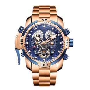 瑞夫泰格手表男士全自动机械表大表盘名牌防水时尚新款军表腕表男