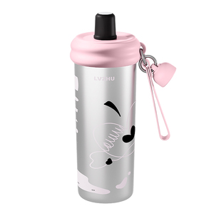 绿珠保温杯女生高颜值水杯新款吸管杯316不锈钢内胆杯子官方正品