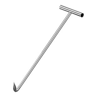 不锈钢开井盖钩子卷帘闸门下水道窨拖拉货勾长杆丁子钩铁亿人拉钩