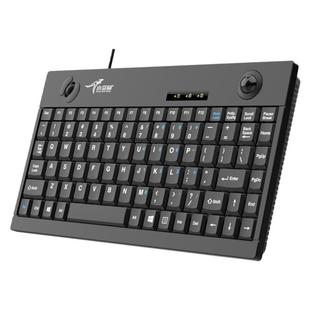 小袋鼠DS9829工控机设备轨迹球一体式无线键盘有线PS2蓝牙双模USB