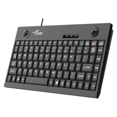 小袋鼠轨迹球一体式工控键盘无线