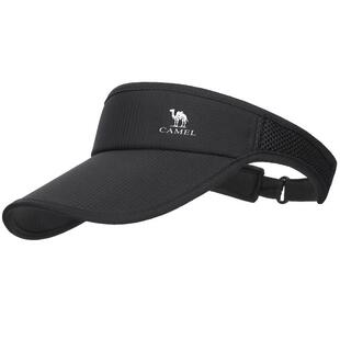 骆驼跑步防晒帽女男夏季运动户外空顶遮太阳高尔夫马拉松网球帽子