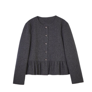 上班族孕妇职业装冬装上衣大码通勤孕妇春装2026新款羊毛外套上衣