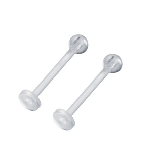 透明耳钉树脂学生隐形养耳洞粗1.2mm扩耳洞非塑料小巧耳骨钉耳饰