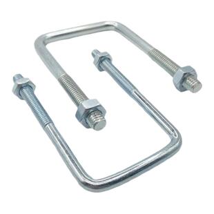 现货镀锌直角U型卡箍卡扣方形卡U型螺栓U型螺丝U形水管方管抱箍