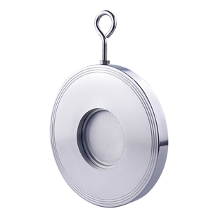 对夹单板圆片式止回阀单向阀304不锈钢薄形止回阀/止逆阀H74W-16P