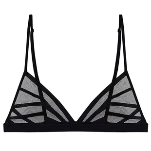 HER SENSES/何识重构系列极简美背细肩带法式三角杯薄内衣 B050