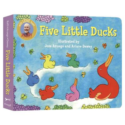 五只小鸭子纸板书亲子读物