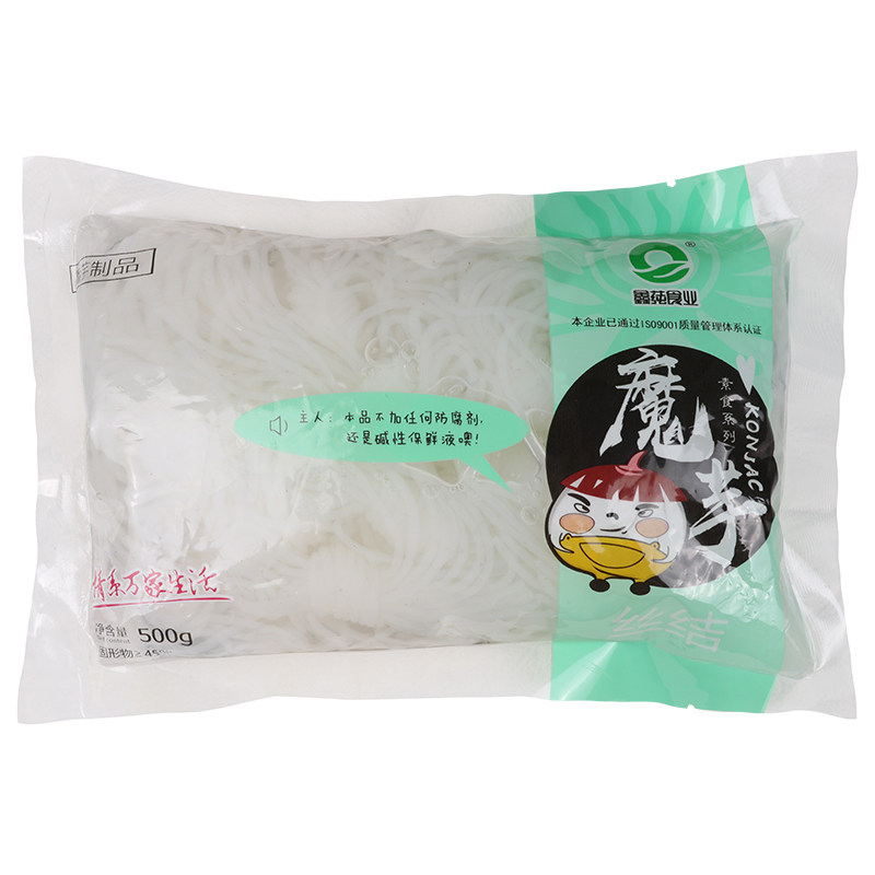 鑫莼魔芋结500g*20袋装0脂肪魔芋丝商用关东煮速食魔芋结整箱批发
