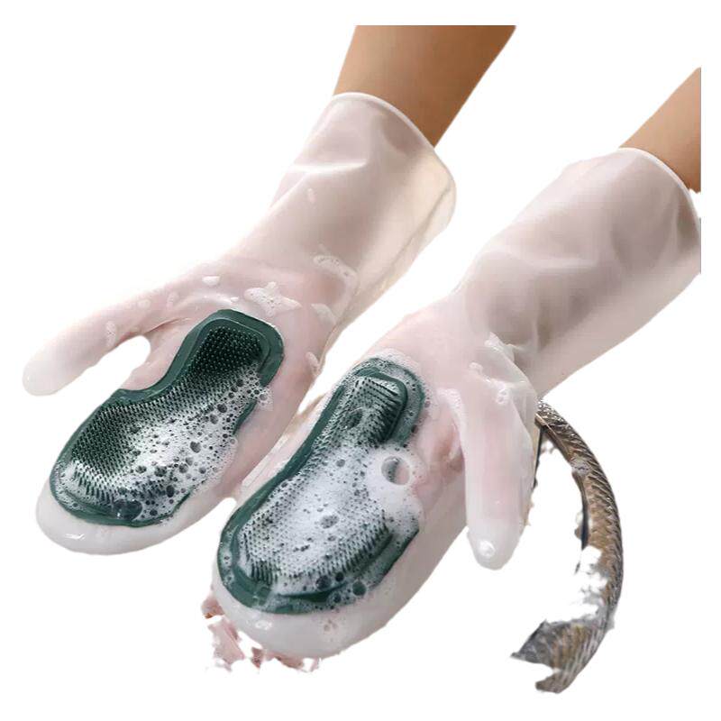 防水硅胶洗碗魔术刷碗手套家务