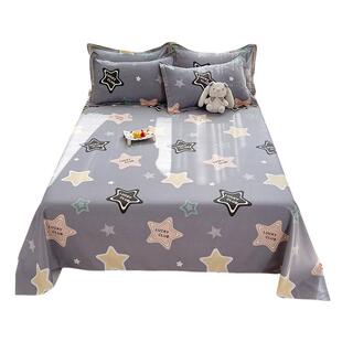 纯棉床单单件100全棉被单枕套三件套宿舍儿童男单人1米2双人卡通