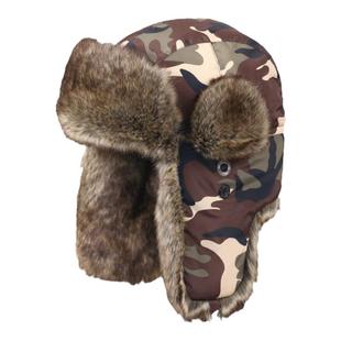 亲子雷锋帽东北护耳保暖棉帽子光头强毛帽子儿童滑雪骑车防寒男女