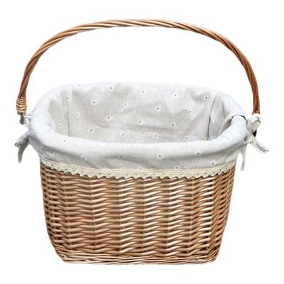 快拆式藤编折叠自行车篮子