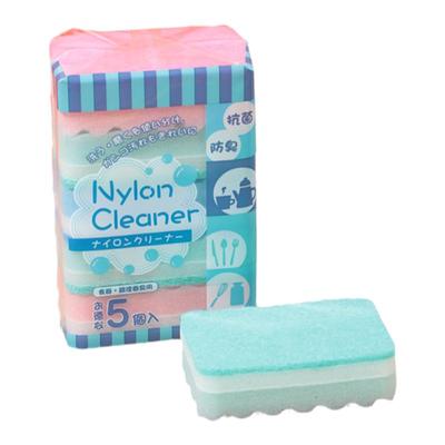 日式洗碗海绵波浪百洁棉双层