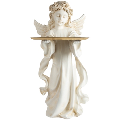 托盘天使沙发大型美式风落地摆件