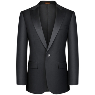 【塔士多】吉约蒙西服套装男士新郎结婚礼服主持人修身黑色西装