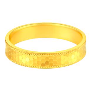 18.K龙鳞戒指 亮镜金纯银镀黄金色蹦迪鱼鳞指环男女情侣对戒礼物