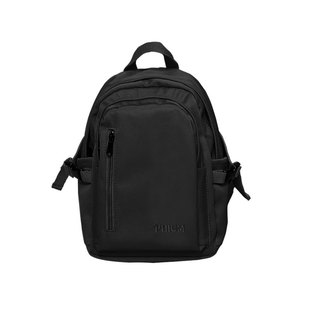 Poy® 黑色小背包女轻便出游小型包包女宽肩带书包旅行迷你双肩包