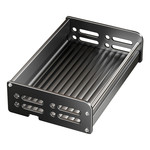 枪灰厨房置物架小尺寸壁挂免打孔15cm20长宽小型窄小墙上调味料架