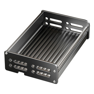 枪灰厨房置物架小尺寸壁挂免打孔15cm20长宽小型窄小墙上调味料架