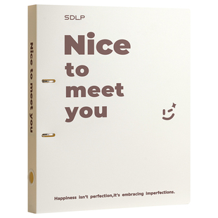 三木活页文件夹大容量a4文件袋可拆卸学生专用试卷资料夹高颜值活页夹硬壳收纳袋档案夹初中生专用插页收纳册