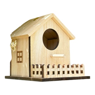 鸟窝鹦鹉窝户外小太阳专用四季通用小木屋鸟笼特大号田园环保鸟屋