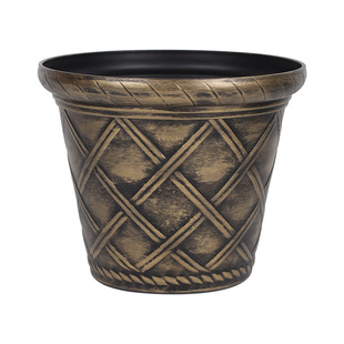 环球仿古罗马花纹树脂塑料仿石做旧花盆欧式矮牵牛月季种植盆复古