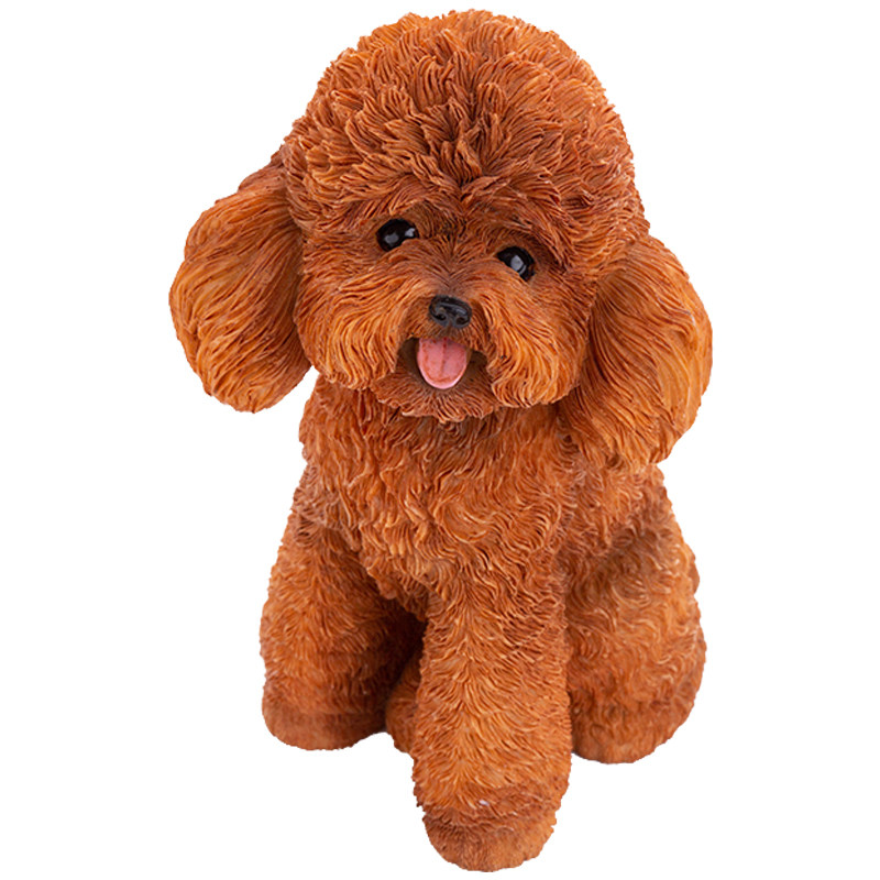 jxk泰迪犬手办仿真宠物摆件模型