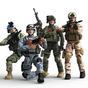 兵人模型特种士兵手办武器配件套装关节可动衣服部队男1军事9玩具