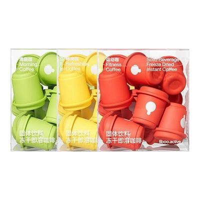 fiboo清晨咖美式纯黑咖啡速溶0无蔗糖即溶冷萃冻干咖啡粉燃减提神