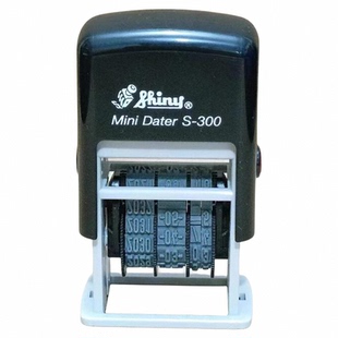 印章日期可调原装台湾新力牌shiny PrinterDATER自动按压式回墨印