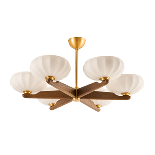 旭呈法式中古风客厅灯主灯吊灯卧室灯低层高美式复古吸顶灯灯具