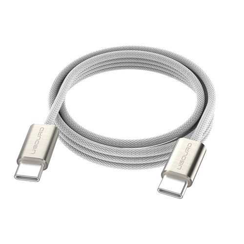 USB2.0Type-C快充直头式手机充电智能断电快充线钛合金版Pro  华为 三星 PD60W 20V3A Type C to C快速充电线