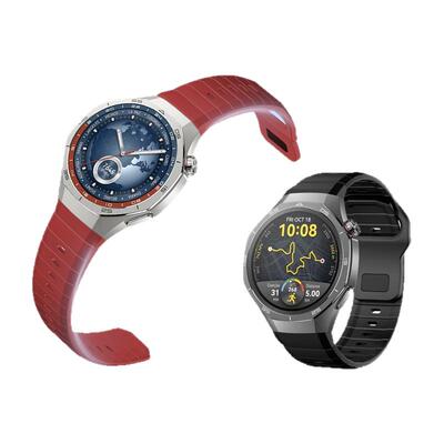适用华为GT5手表watch5表带FKM氟橡胶腕表带watchgt5pro运动ultimate非凡大师GT4智能watch4pro男士GT3夏腕带