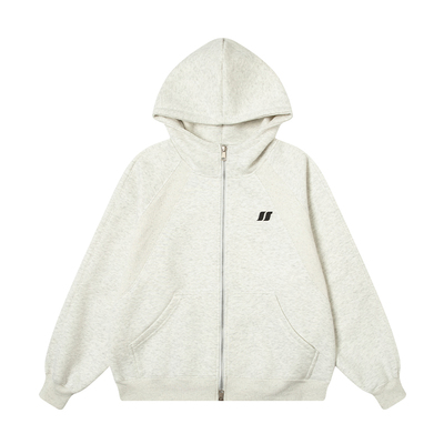 丛林老虎潮牌重磅拉链加绒卫衣男